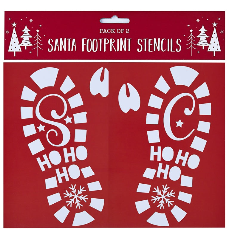 Partisan Santa Footprint Stencil 2 Pack