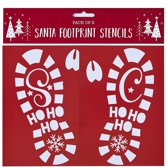 Partisan Santa Footprint Stencil 2 Pack