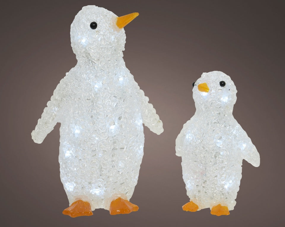 Lumineo 40 LED Penguin 33cm Cool White