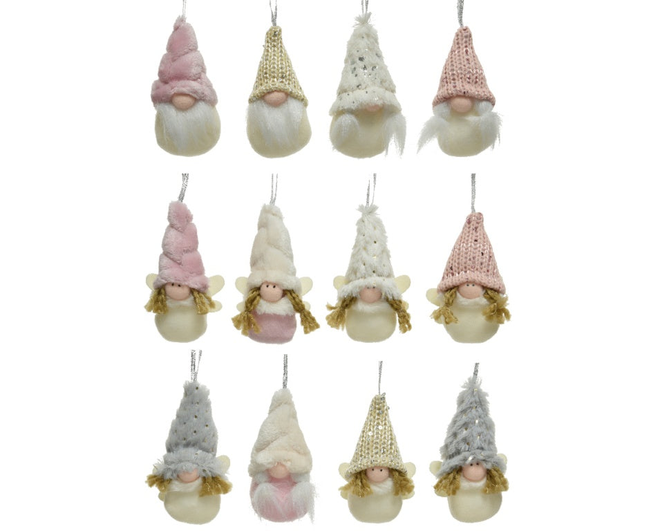 Kaemingk Figures Poly Blush Baubles Pink 10cm