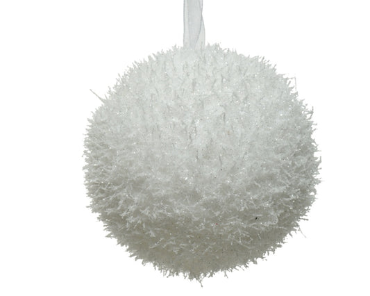 Kaemingk White Foam Bauble 8cm