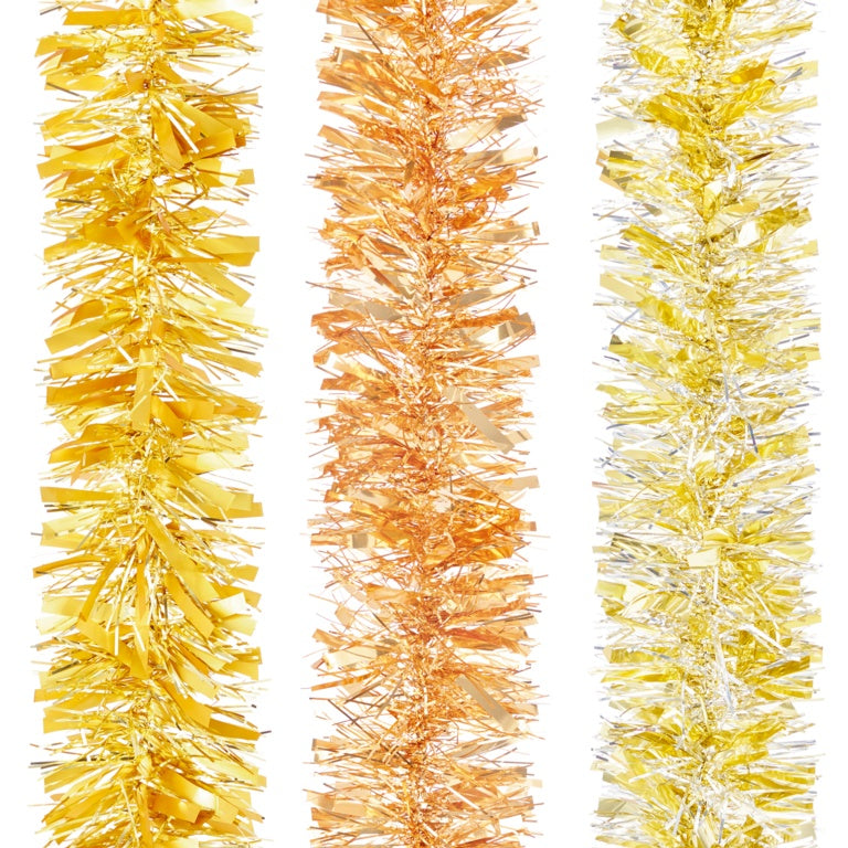 Premier Chunky Tinsel 10cmx10m Metallic Warm Gold