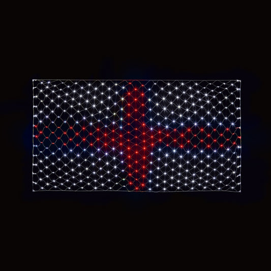 Premier England Flag Net Light 372 Led 1x1.95