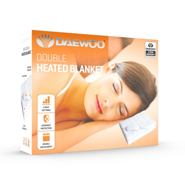 Daewoo Electric Heated Blanket Double 120 x 135cm