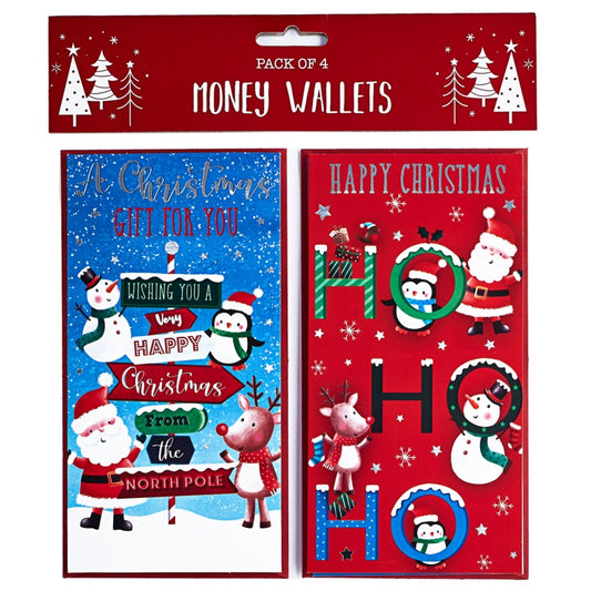 Partisan North Pole Kids Money Wallets Pack 4