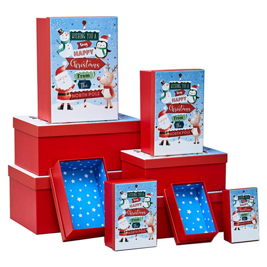 Partisan North Pole Christmas Flat Box