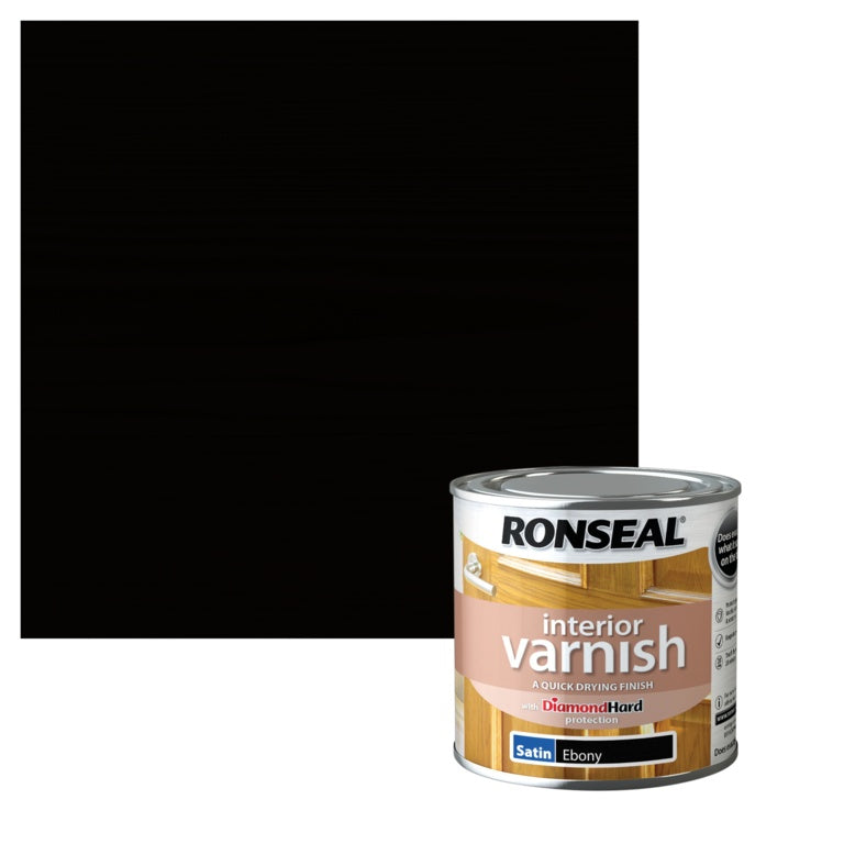 Ronseal Interior Varnish Satin 250ml Graphite