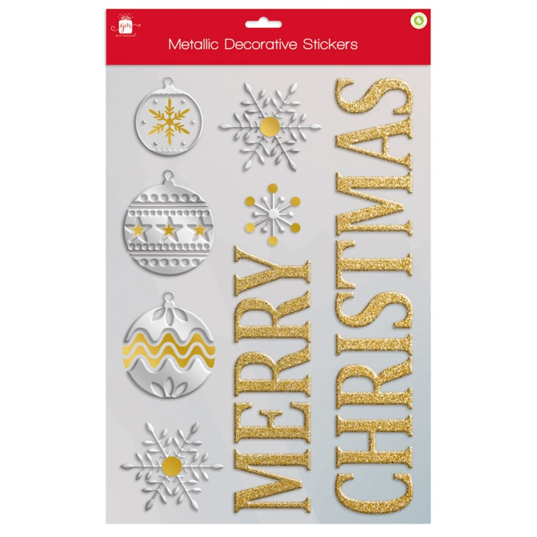 Gift Maker Window Stickers Metallic Effect