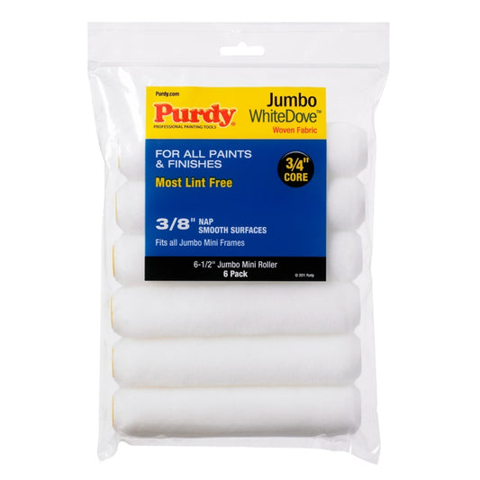 Purdy White Dove Jumbo Sleeve 6.5" x 3/8" / Pack 6