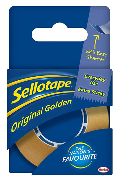 Sellotape Original Golden Tape 18mm x 25m