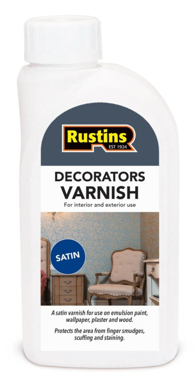 Rustins Decorators Varnish 500ml Satin