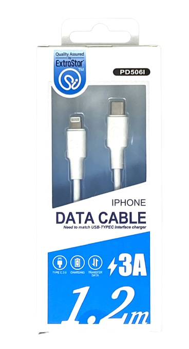 Extrastar Iphone Lightning Type C Cable 1.2m