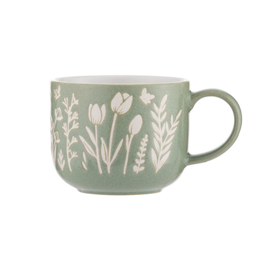 Mason Cash In The Meadow Green Tulip Mug 400ml