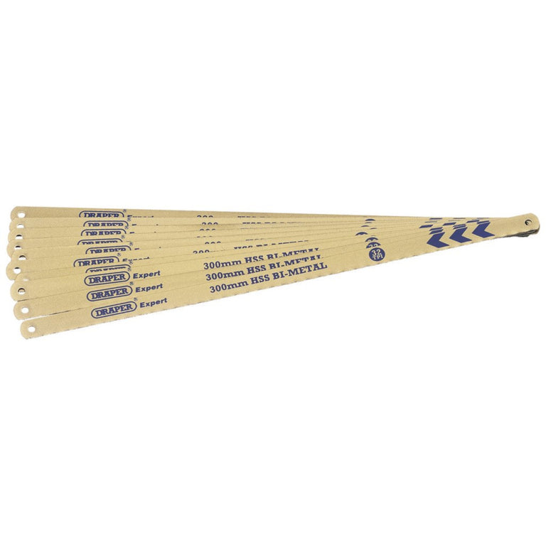 Draper Bi-Metal Hacksaw Blades 32TPI 300mm Pack 10