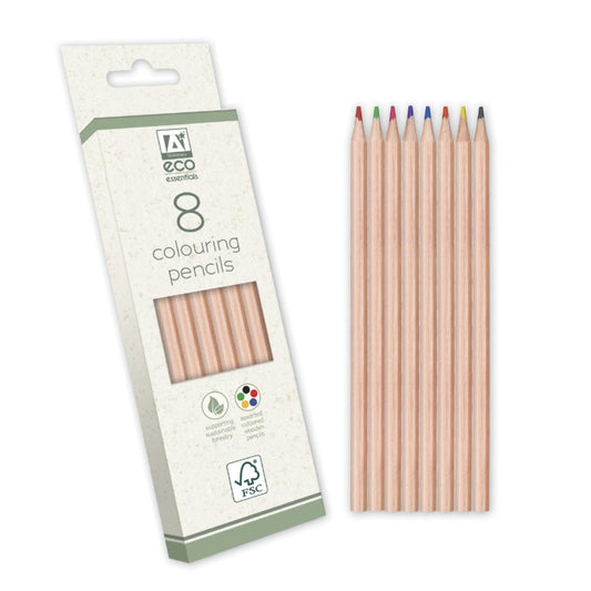 Ig Design Eco Essentials Colouring Pencils 8 Pack