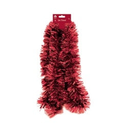 Tallon Chunky Christmas Tinsel 2m Red