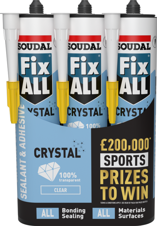 Soudal Fix All Crystal Triple Pack