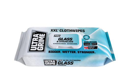 Ultragrime Glass & Stainless XXL+ Clothwipes Pack 50