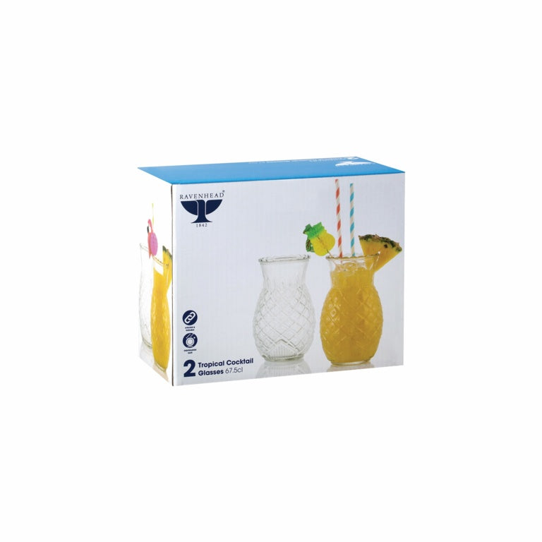 Ravenhead Entertain Pineapple Cocktail Glasses Set 2