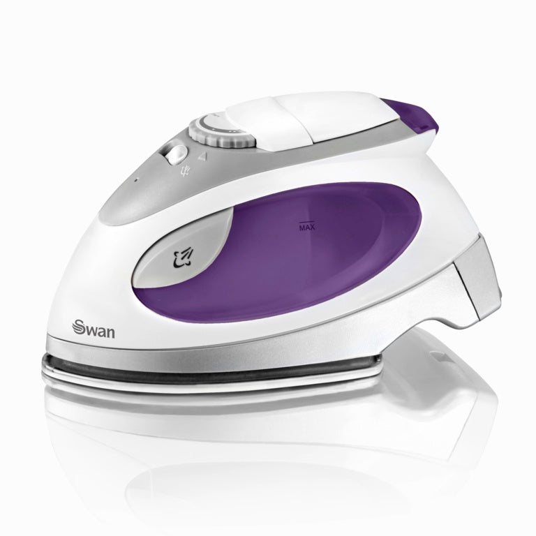 Swan Travel Iron With Pouch Purple