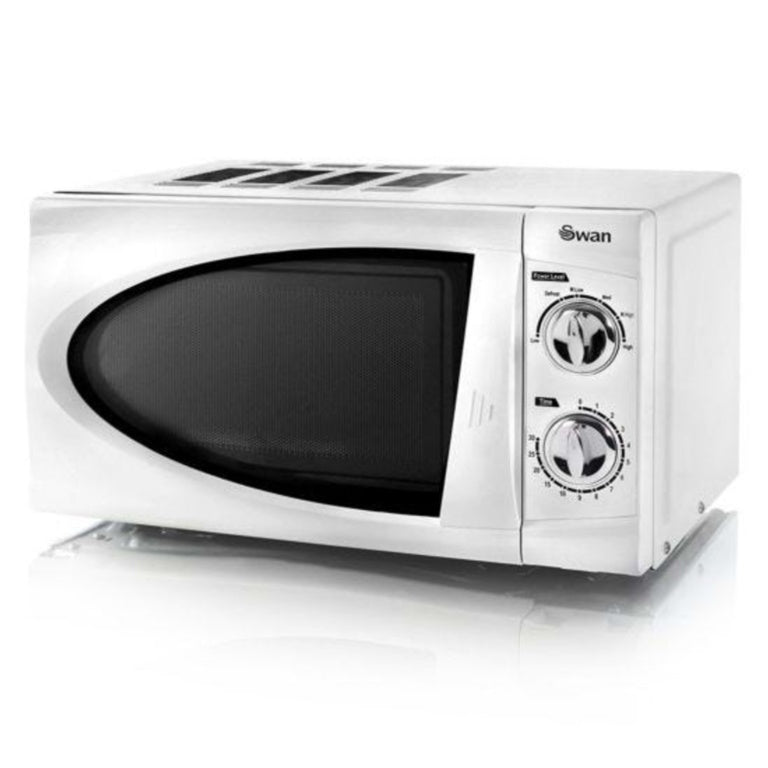 Swan Manual White Microwave 800w