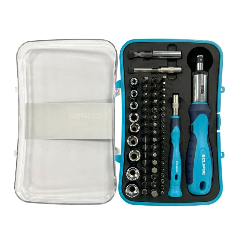 Eclipse Ratchet Screwdriver Socket Set 65 Piece