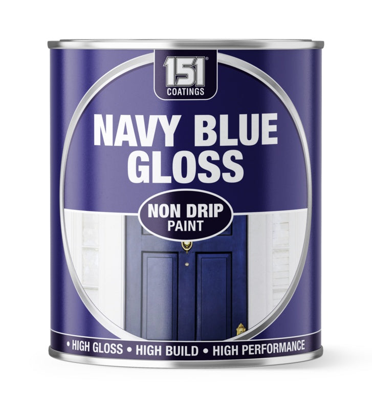 151 Coatings Non Drip Gloss Paint 300ml Navy Blue