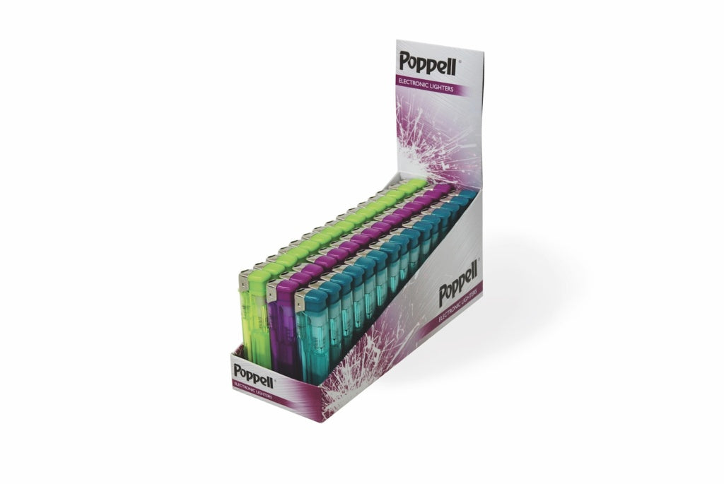 Poppell Electronic Refillable Lighter 25 Pack