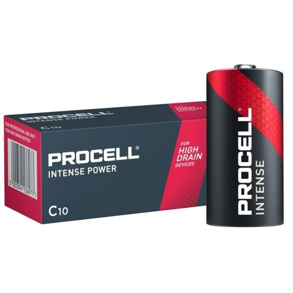 Procell Intense Alkaline Battery LR14 C Pack 10