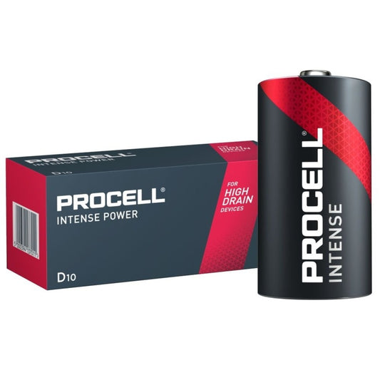 Procell Intense Alkaline Battery LR20 D 10 Pack