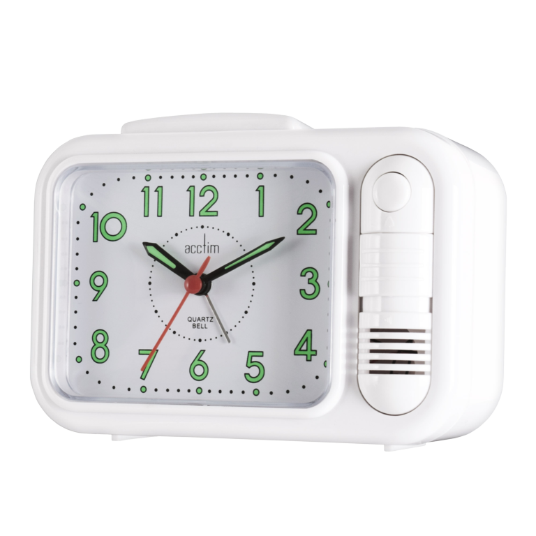 Acctim Sonnet Bell Alarm Clock White