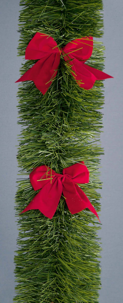 Premier Tinsel With Red Bows 2.7m x 10cm