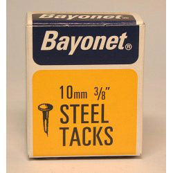 Bayonet Tacks (Fine Cut Steel) Blue (Box Pack) 10mm