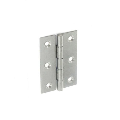 Securit 5050 Steel Narrow Butt Hinges Self Colour 50mm Pack 20