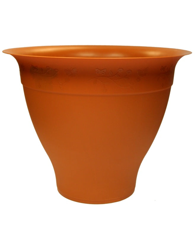 Thumbs Up Greenfields Round Planter 24cm Terracotta