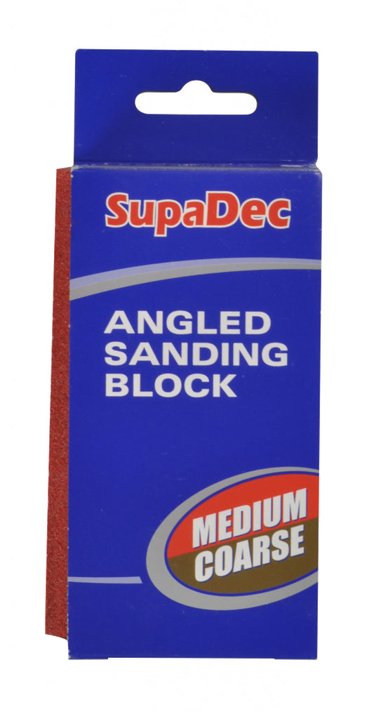 SupaDec Angled Sanding Block Medium/coarse