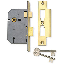 Union 3 Lever Mortice Sashlock Satin Chrome Finish 2.5