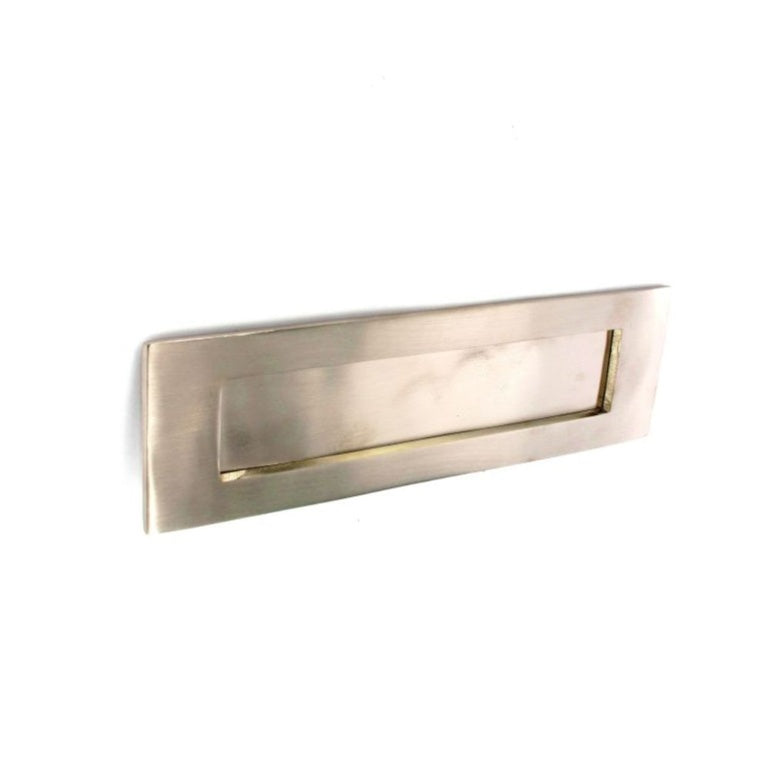 Securit Brushed Nickel Letter Plate 250mm