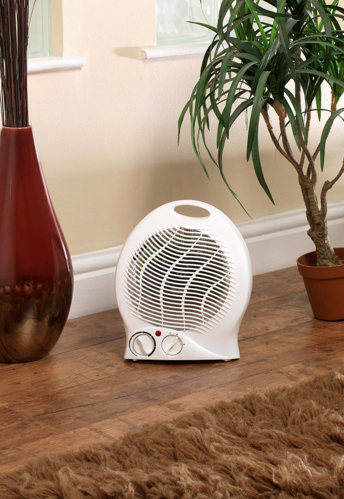 SupaWarm Fan Heater 2000w Size: 220mm(w)x130mm(d)x260mm(h)