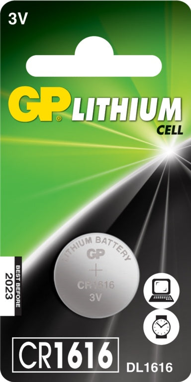 GP Lithium Button Cell Battery CR1220 Single