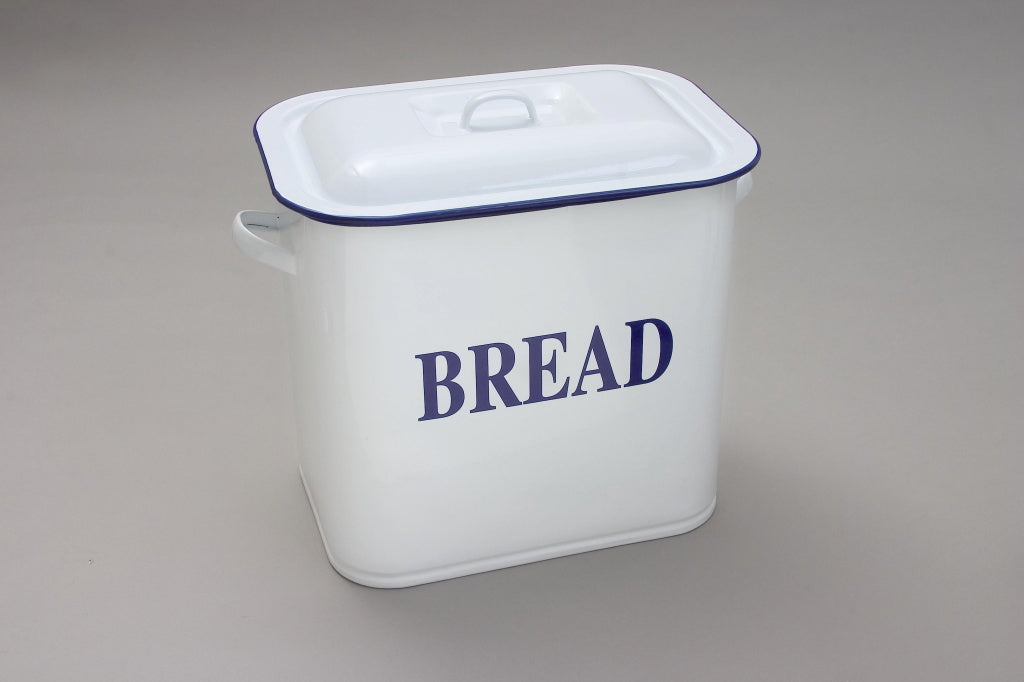 Falcon Oblong Bread Bin White 34cm