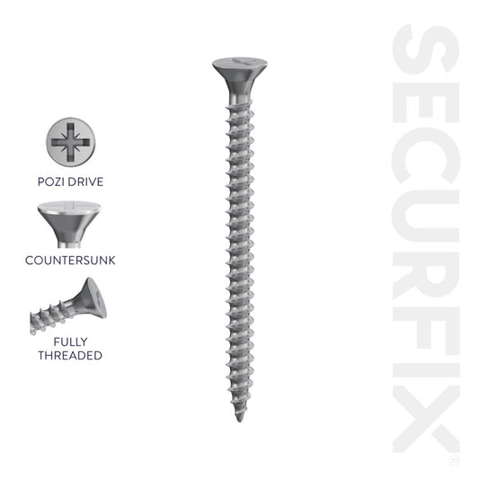 Securfix A2 Stainless Steel Multi-Purpose Screws 6 x 1 1/4"-3.5 x 30mm | Pack of 200