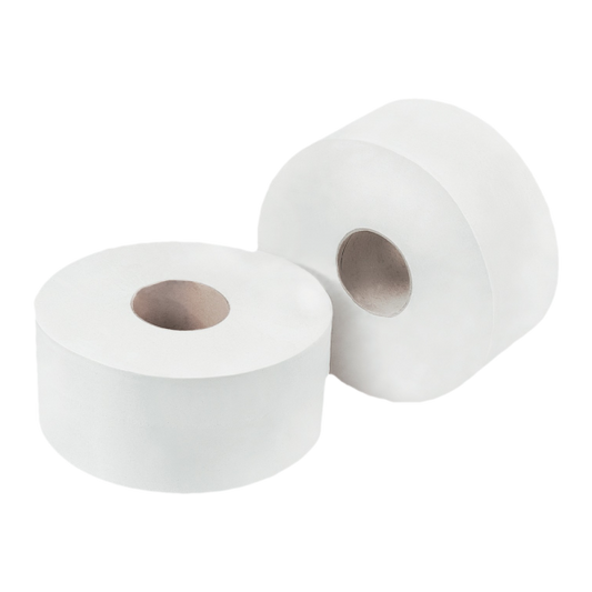 Concept 2 Ply Mini Jumbo Toilet Rolls Pack 12 150m x 9cm White