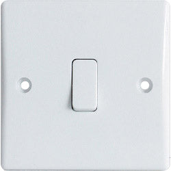 Dencon Slimline 1 Way 1 Gang Switch Pre-Packed