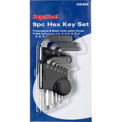 SupaTool Hex Key Set 9 Piece