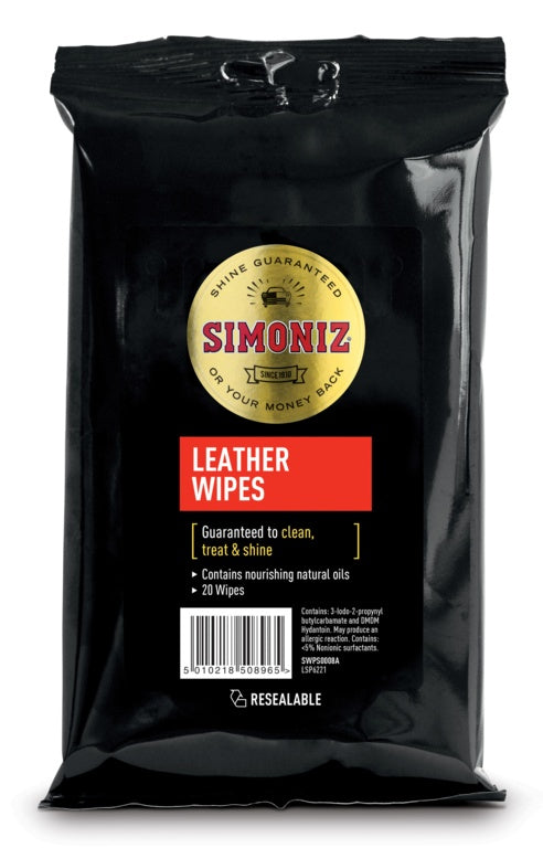 Simoniz Leather Wipes Pack 20