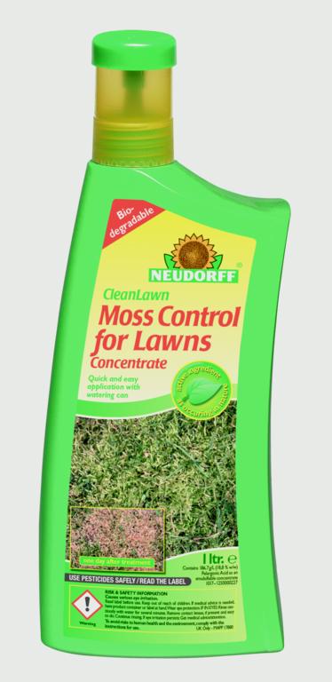 Neudorff CleanLawn Organic Moss Control For Lawns 1L Concentrate