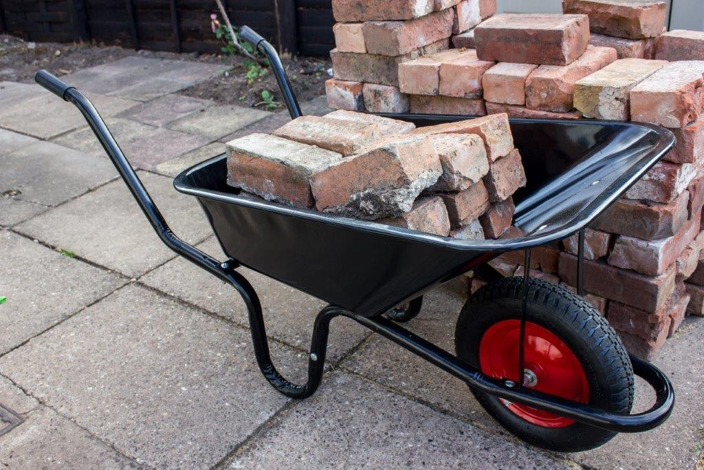 Ambassador Boxed Black Builders Wheelbarrow 90L