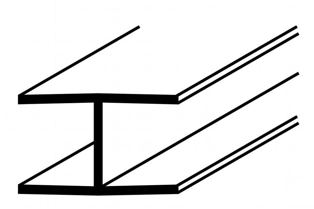 Easyfix H Section White S 12mm x 3m