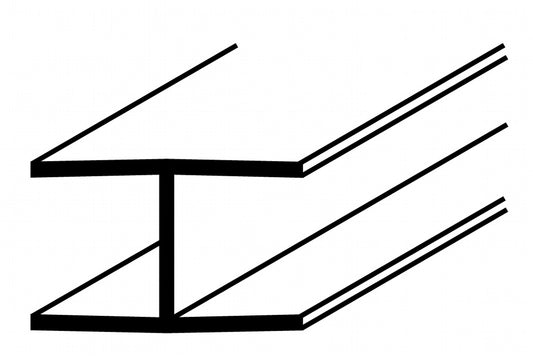 Easyfix H Section White S 12mm x 8ft